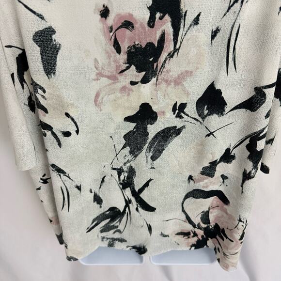 Worthington Open Shoulder Floral Blouse Size X-Large - Picture 9 of 10